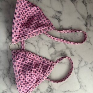 Nora swim Pink Patterned Bikini Top
